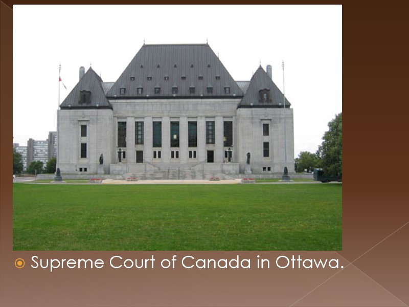 Supreme Court of Canada in Ottawa.